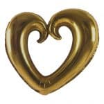 בלון לב זהב