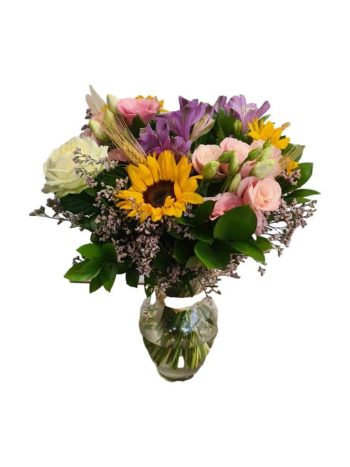 זר באגרטל מפרחי בר